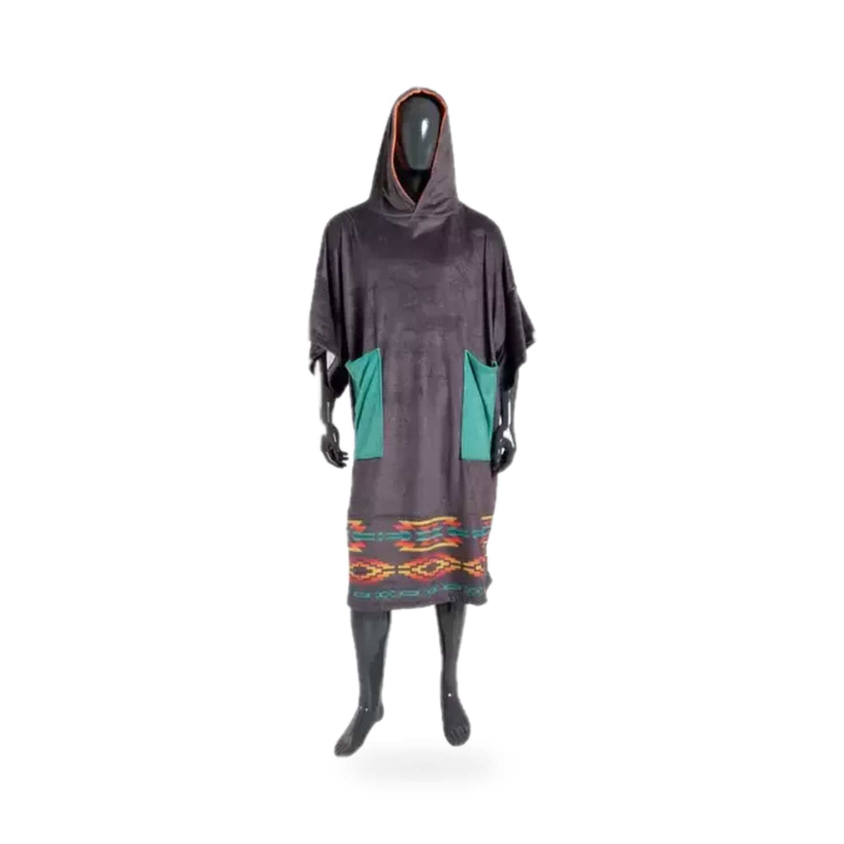 MADNESS - Poncho Tasche Black Native 95×115 – poncho scontornato su fondo bianco