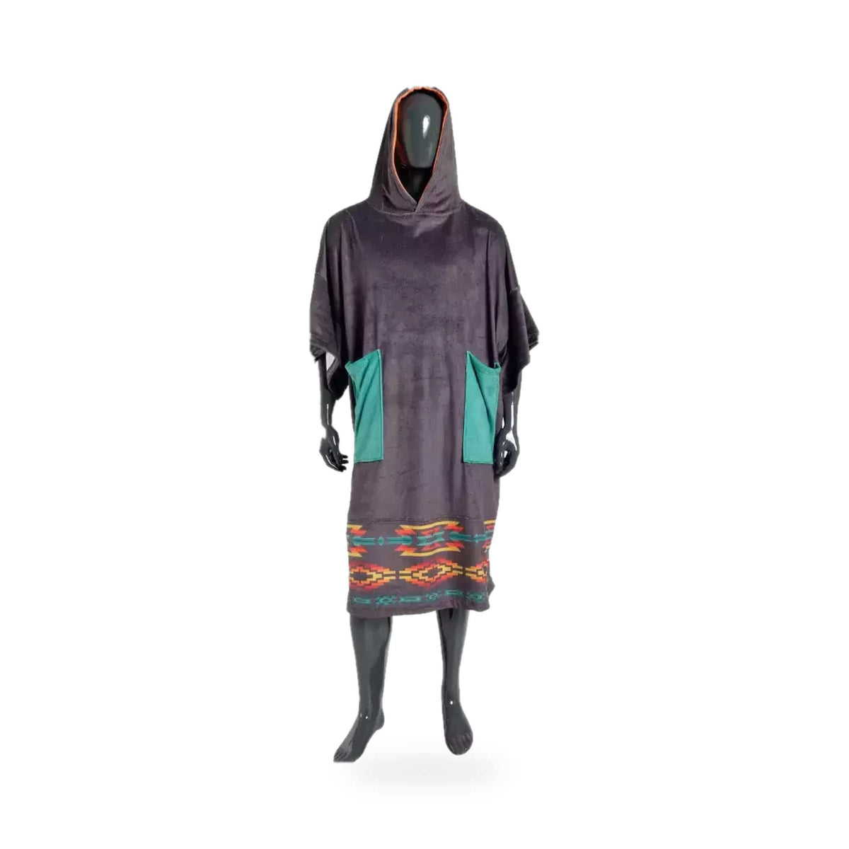 MADNESS - Poncho Teen Tasche Black Native 70×95 – poncho scontornato su fondo bianco
