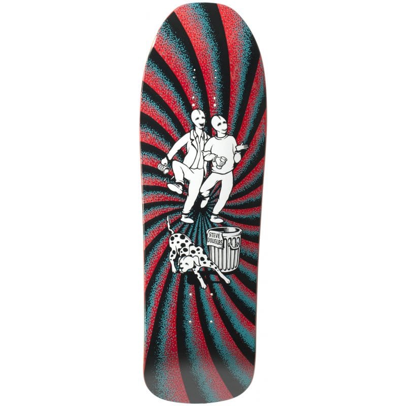 NEW DEAL – Team New Deal Douglas Chums SP Maroon Tavola Skateboard Deck 9.75"