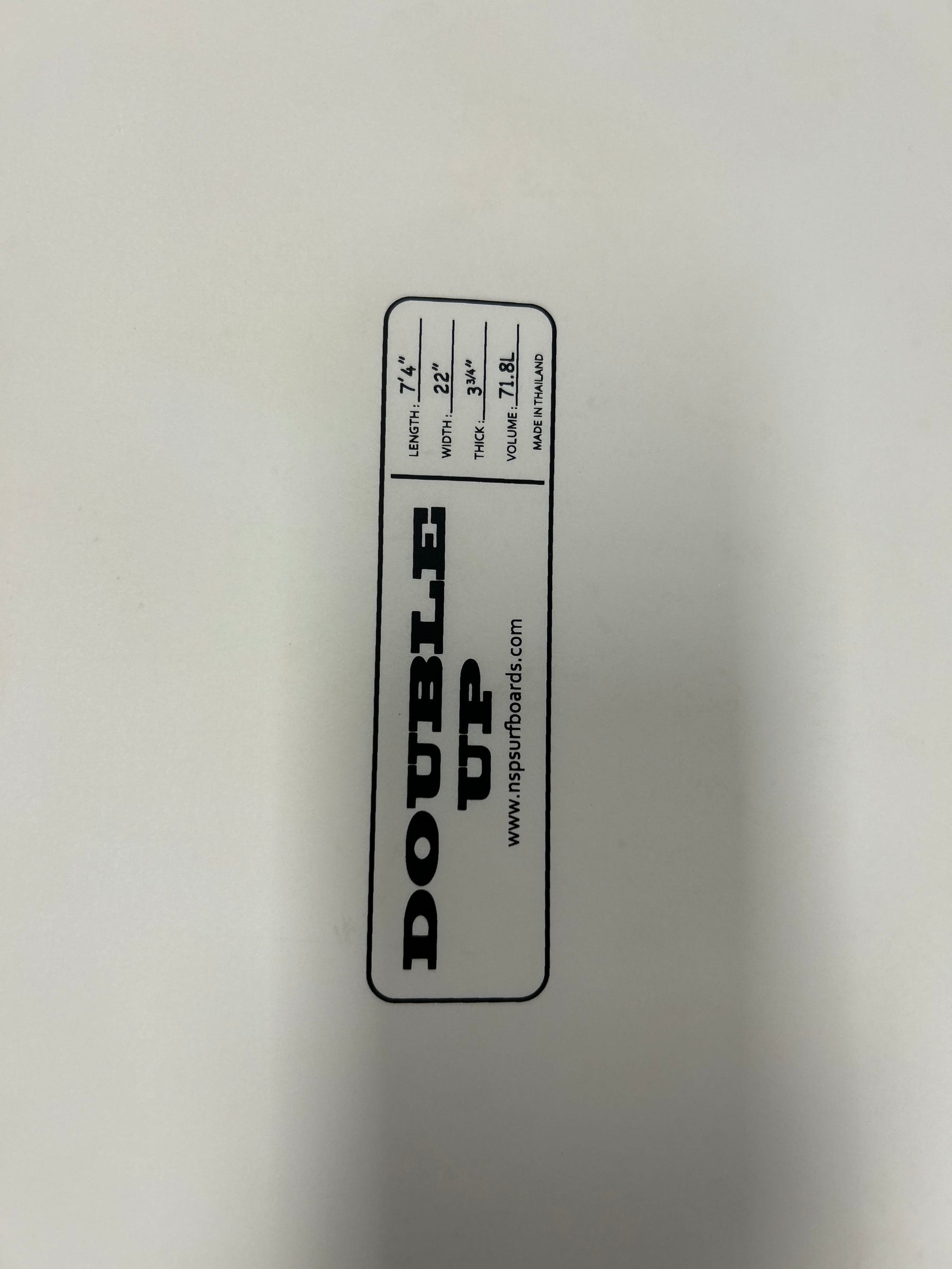 NSP - Double Up 7'4" x 22" x 3 3/4" - 71.8L USATA
