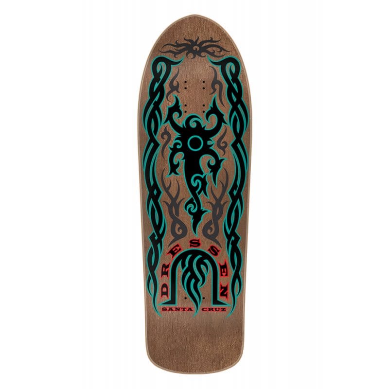 SANTA CRUZ – Reissue Dressen Tribal Reissue Tavola Skateboard Deck 9.9"