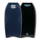 Bodyboard Sniper Amaury Laverne Iconic PP 41,5, deck blu e slick nero