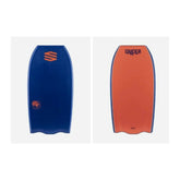 Bodyboard Sniper Score PE Bat Tail 40, deck blu e slick arancione