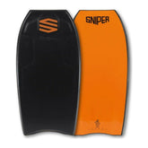 Bodyboard Sniper Sensor PP Alex Pro 41, deck nero e slick arancione