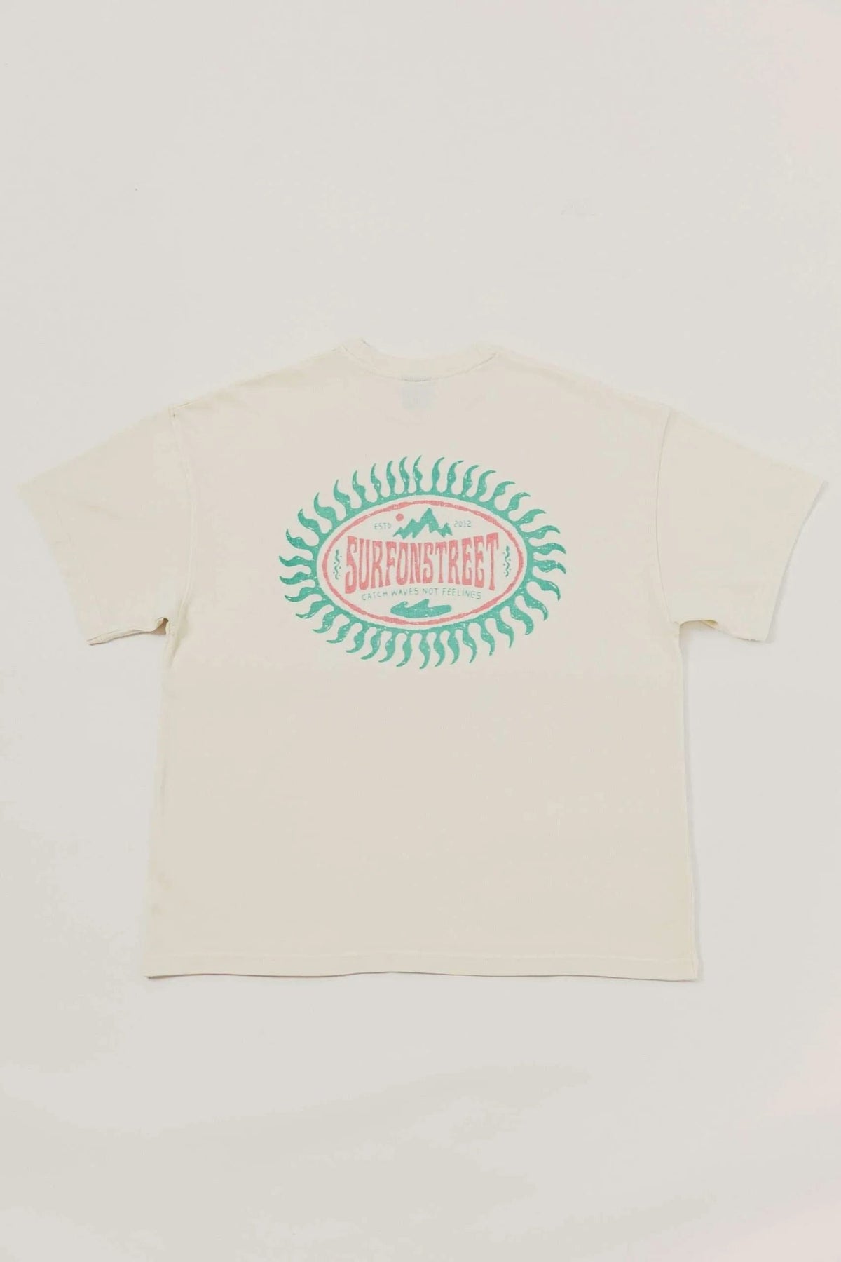 SURFONSTREET - Washed Cream T-shirt