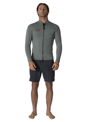 VISSLA - Solid Sets Front Zip Wetsuit Jacket - 2mm