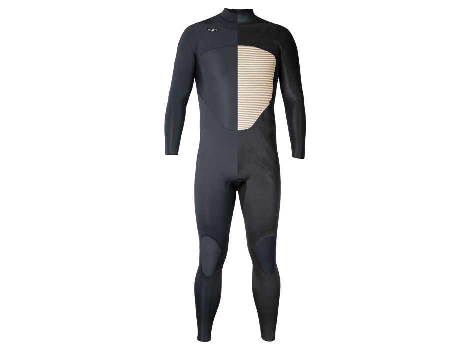 XCEL - Axis 4/3 Chest Zip Muta Intera Black