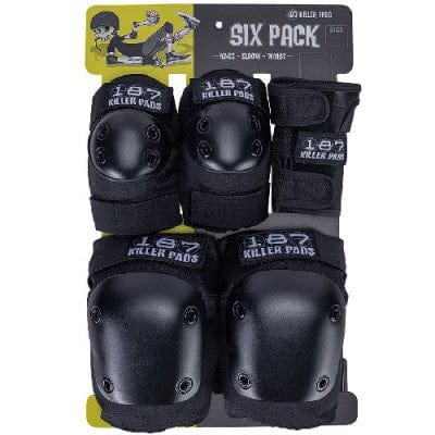 187 Killer Pads Six Pack Set Black Adult