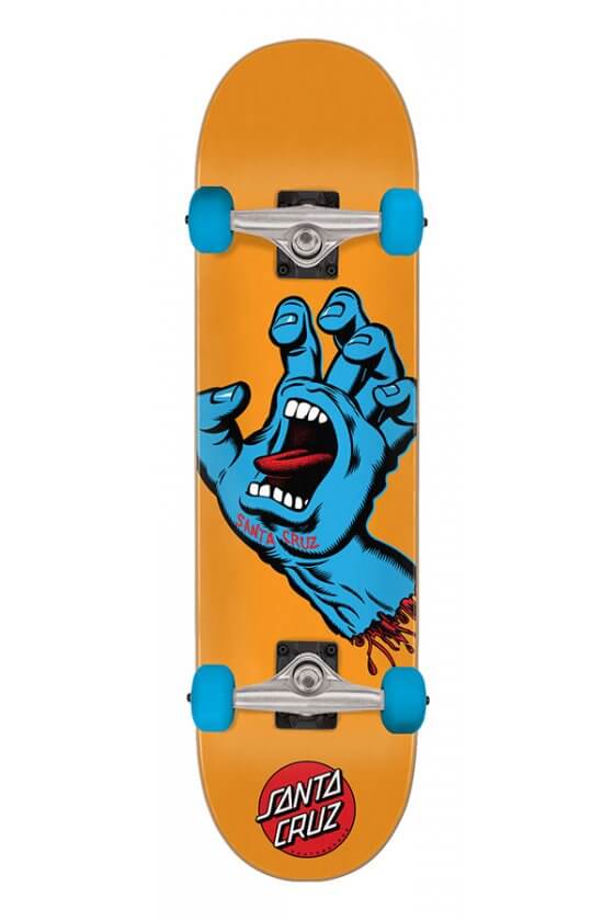 Santa Cruz Screaming Hand Mid Skateboard Completo7.80In X 31.00In
