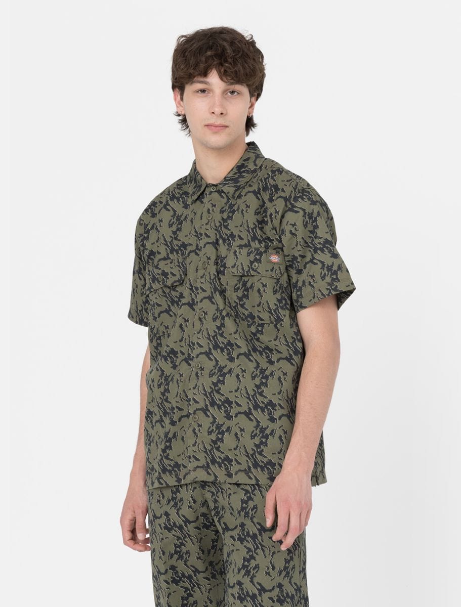 Dickies Drewsey Camicia Da Lavoro Ss Digi Camo