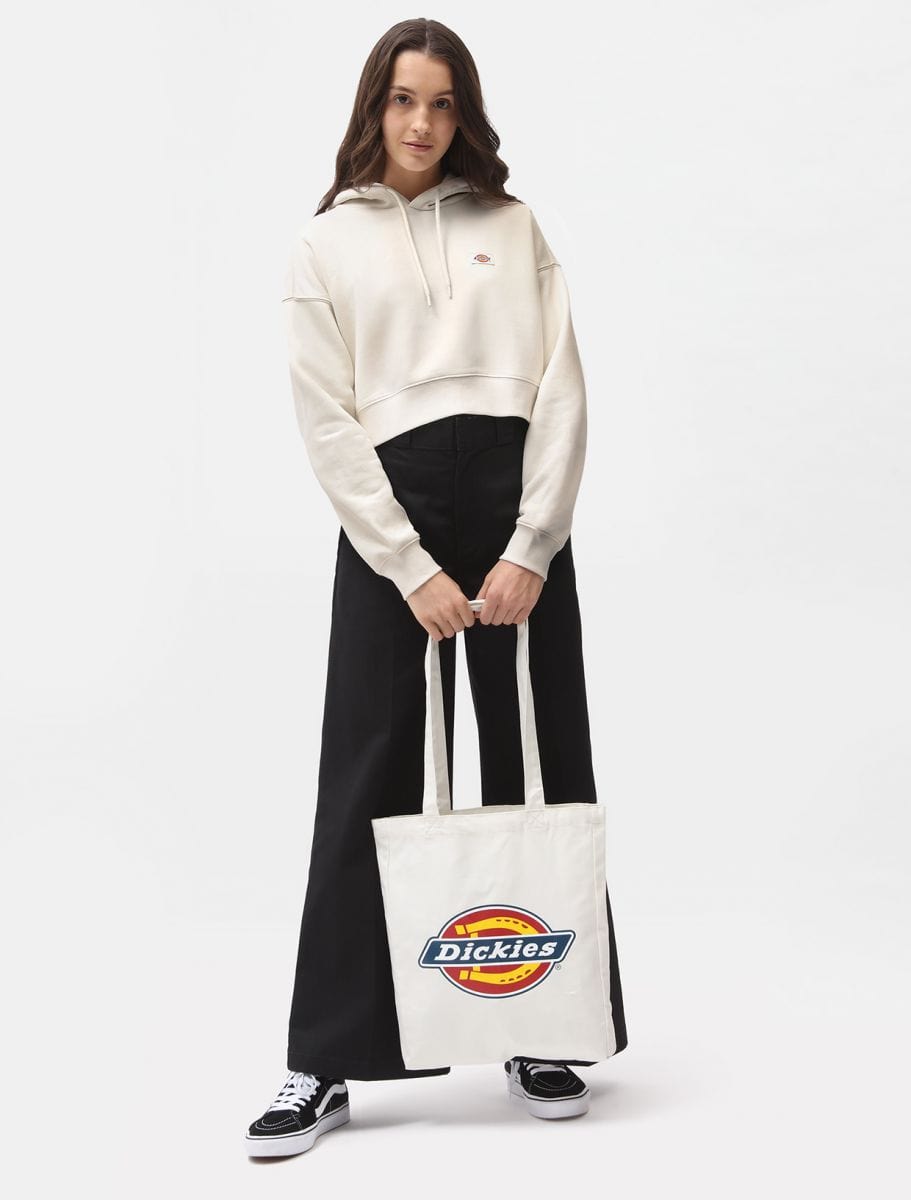 Dickies Felpa Donna Cropped Con Cappuccio Oakport Ecru