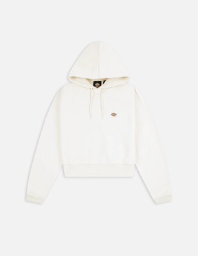 Dickies Felpa Donna Cropped Con Cappuccio Oakport Ecru