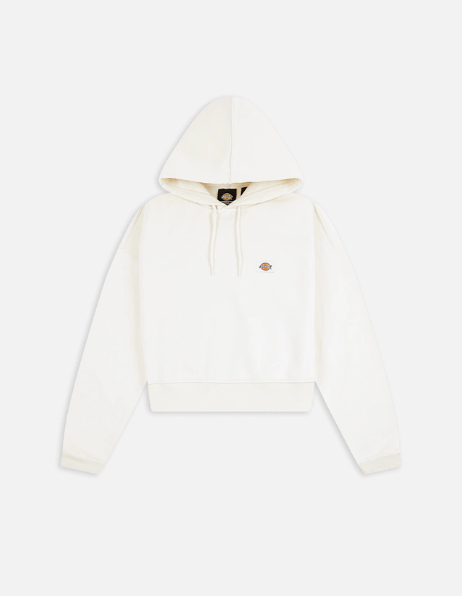 Dickies Felpa Donna Cropped Con Cappuccio Oakport Ecru