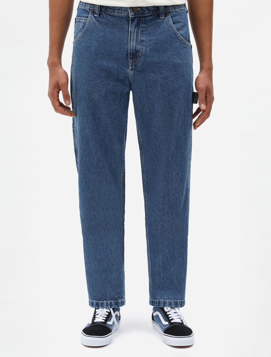 DICKIES - Garyville Denim Carpenter Pant Uomo - Classic Blue