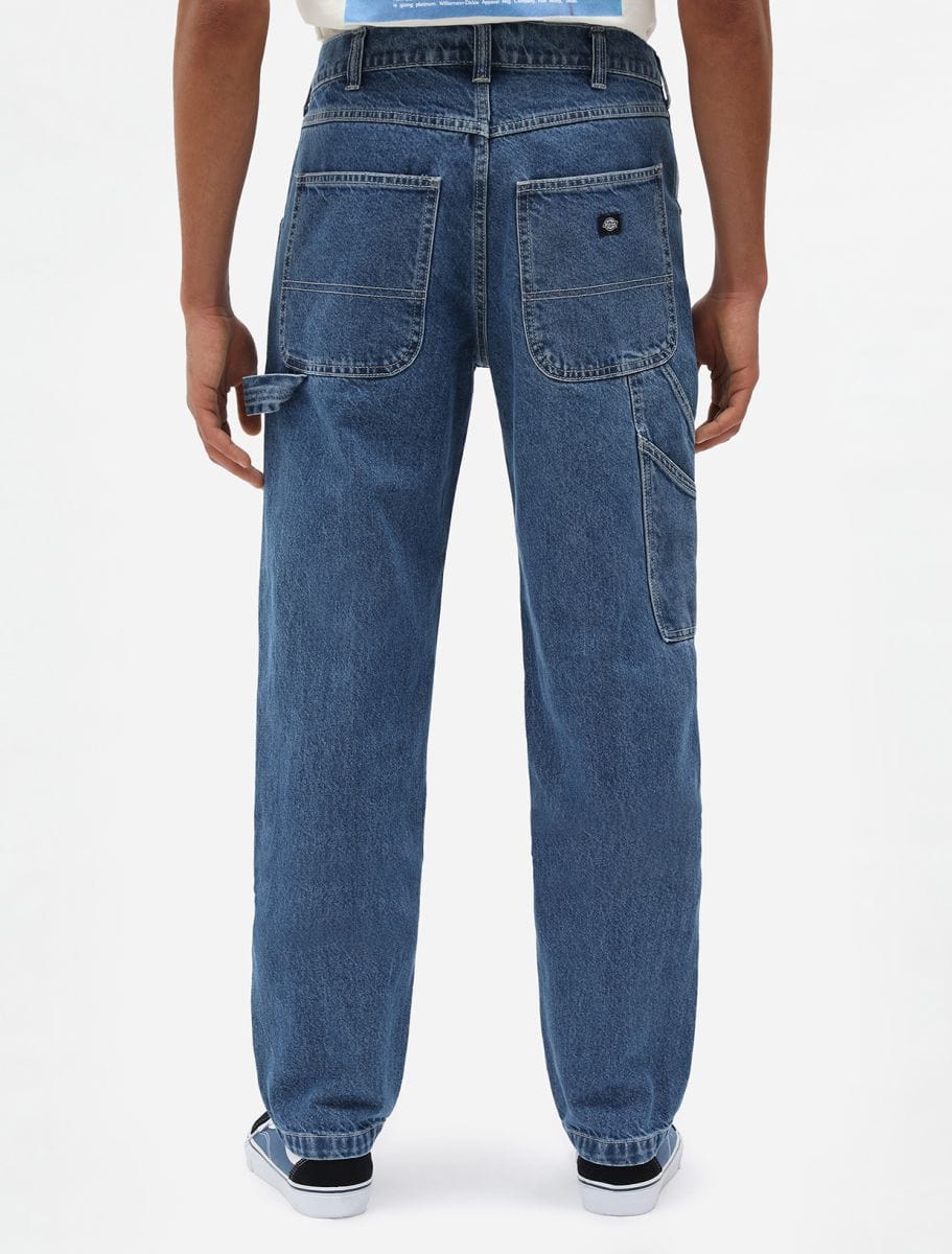 DICKIES - Garyville Denim Carpenter Pant Uomo - Classic Blue