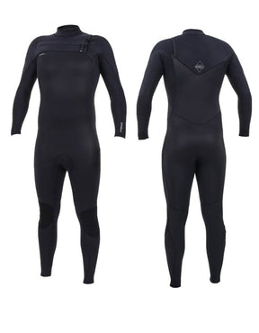 O'NEILL - Hyperfreak 4/3+ Muta Surf Uomo Chest Zip - Black/Black
