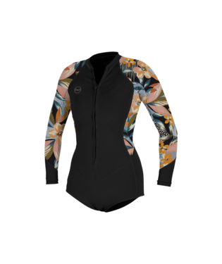 O'Neill Wms Bahia 2/1Mm Front Zip L/S Short Spring