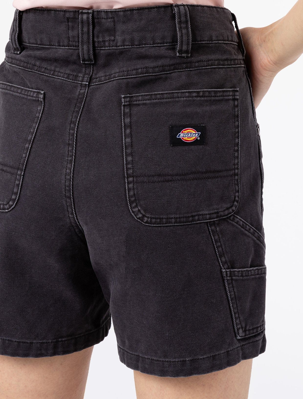 Pantaloncini Carpenter Dickies Canvas Donna Black
