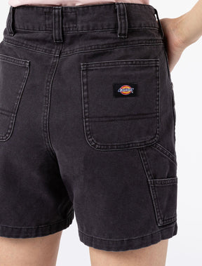 Pantaloncini Carpenter Dickies Canvas Donna Black