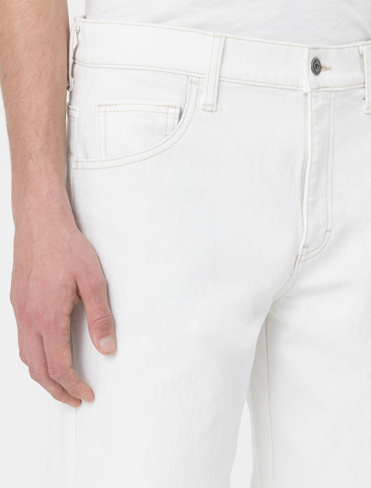 DICKIES - Skateboarding Wingville Loose Denim Pant Uomo - Ecru