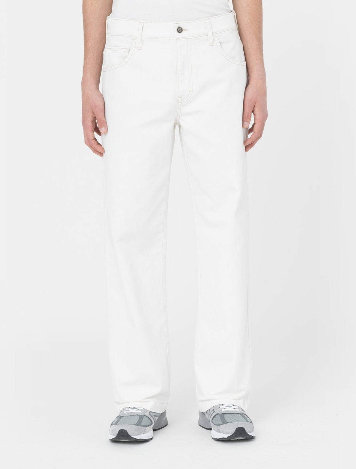 DICKIES - Skateboarding Wingville Loose Denim Pant Uomo - Ecru