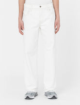 DICKIES - Skateboarding Wingville Loose Denim Pant Uomo - Ecru