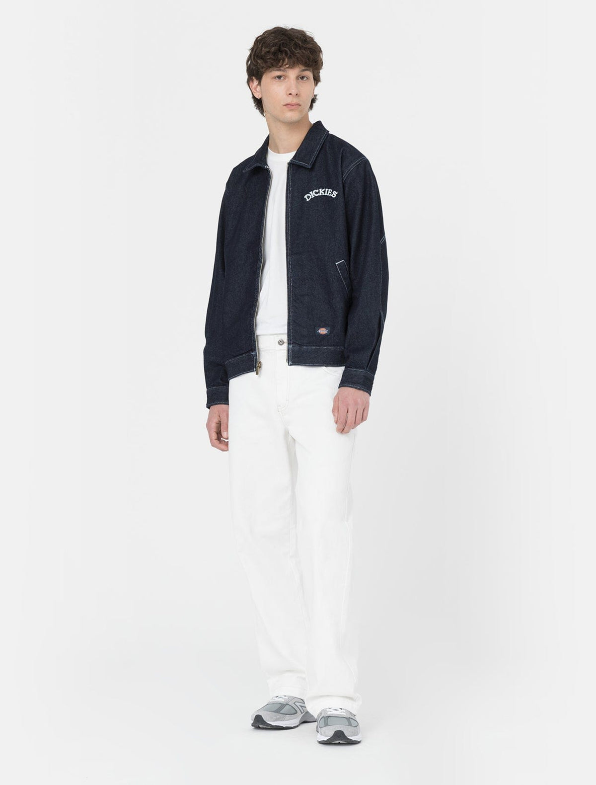 DICKIES - Skateboarding Wingville Loose Denim Pant Uomo - Ecru