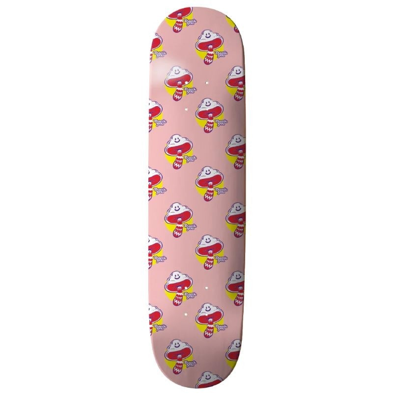 Tavola Skateboard Thank You Shroom Cloud Deck (Pink) 8"